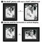 Americanflat Black Picture Frame with Shatter-Resistant Glass - Classic Molding with Black Mat and White Trim